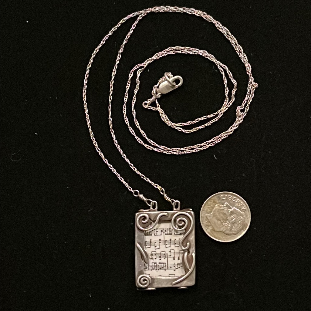 Sterling Silver Photo Pendant Necklace